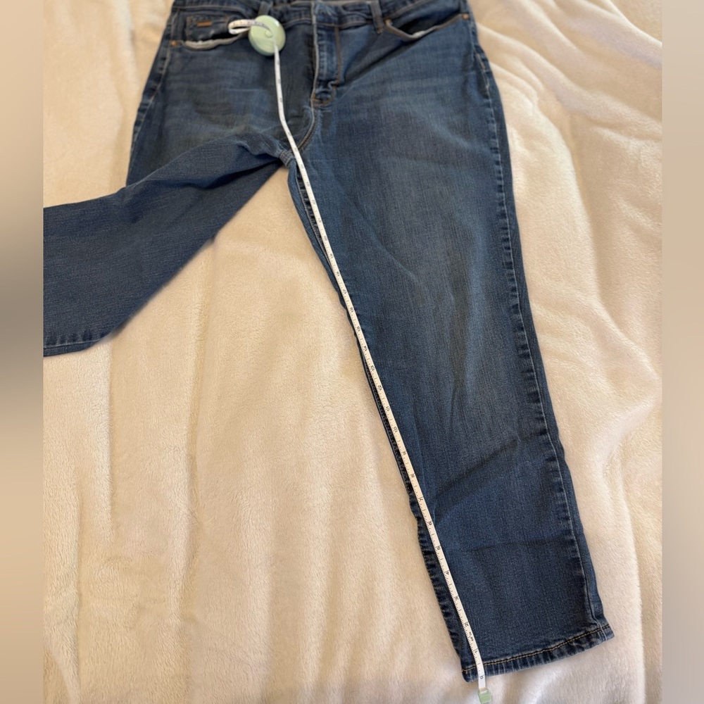 Nine West Grammercy Dark Blue Skinny Ankle Jeans - Picture 3 of 6